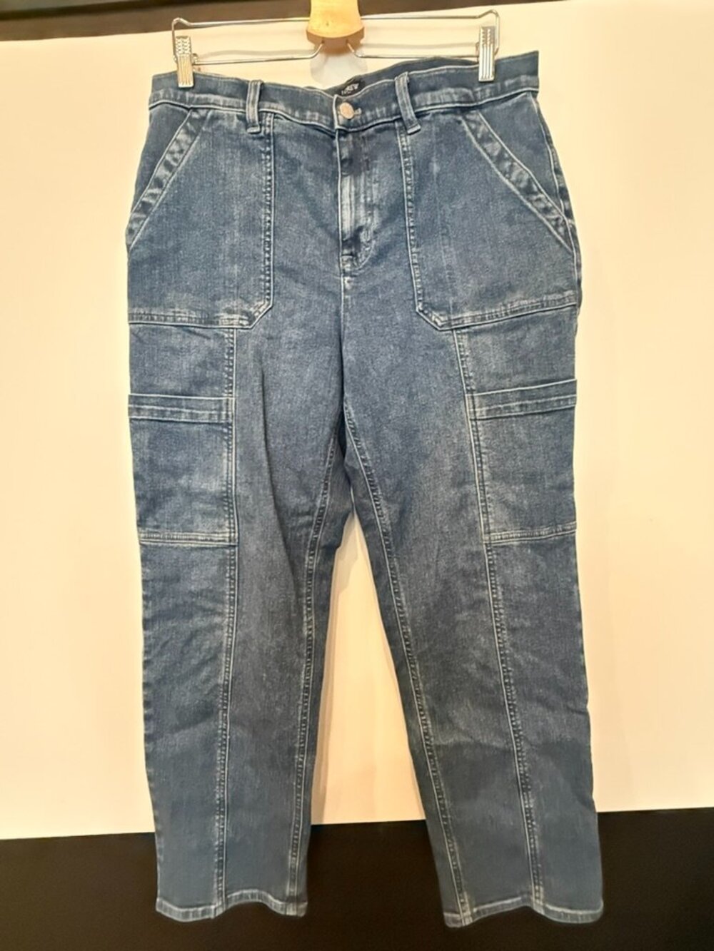 J.Crew Premium Edition straight-leg cargo jeans